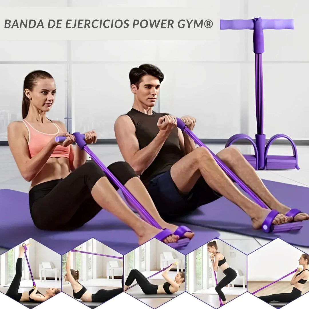 Power Gym® - Banda de Ejercicios con Pedal - 😱Lleva 2 y Paga 1😱