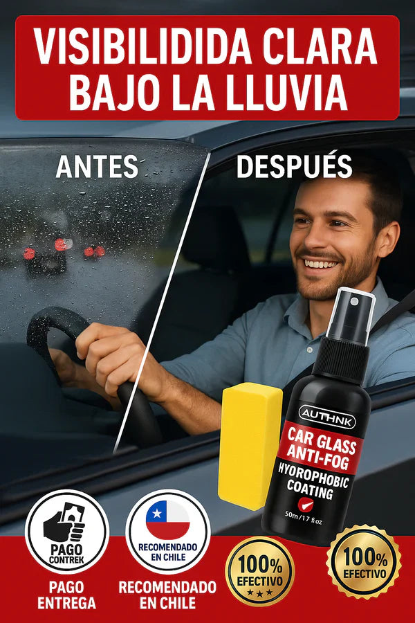 Aerosol antilluvia para vidrio de coche - PROMOCIÓN