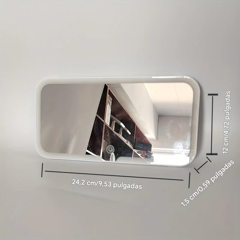 Espejo de Vanidad Plegable Portátil con Luz LED Ajustable
