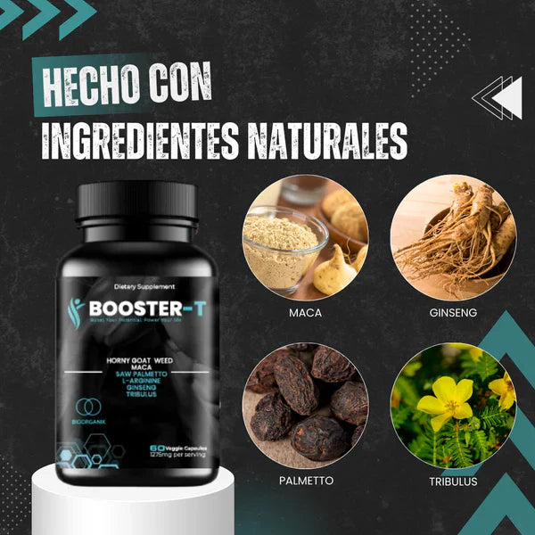 Booster-T + Shilajit pura del Himalaya de 100g