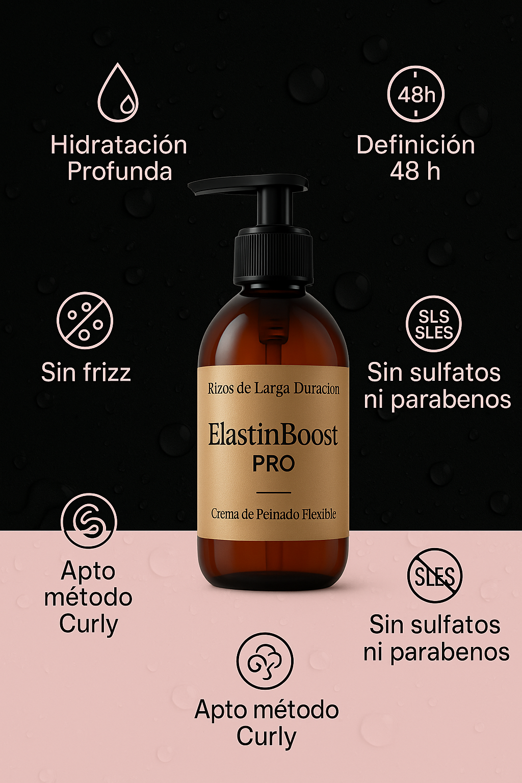 ELASTIN BOOST PRO – ¡Rizos con Vida y Definición Profesional en Casa!