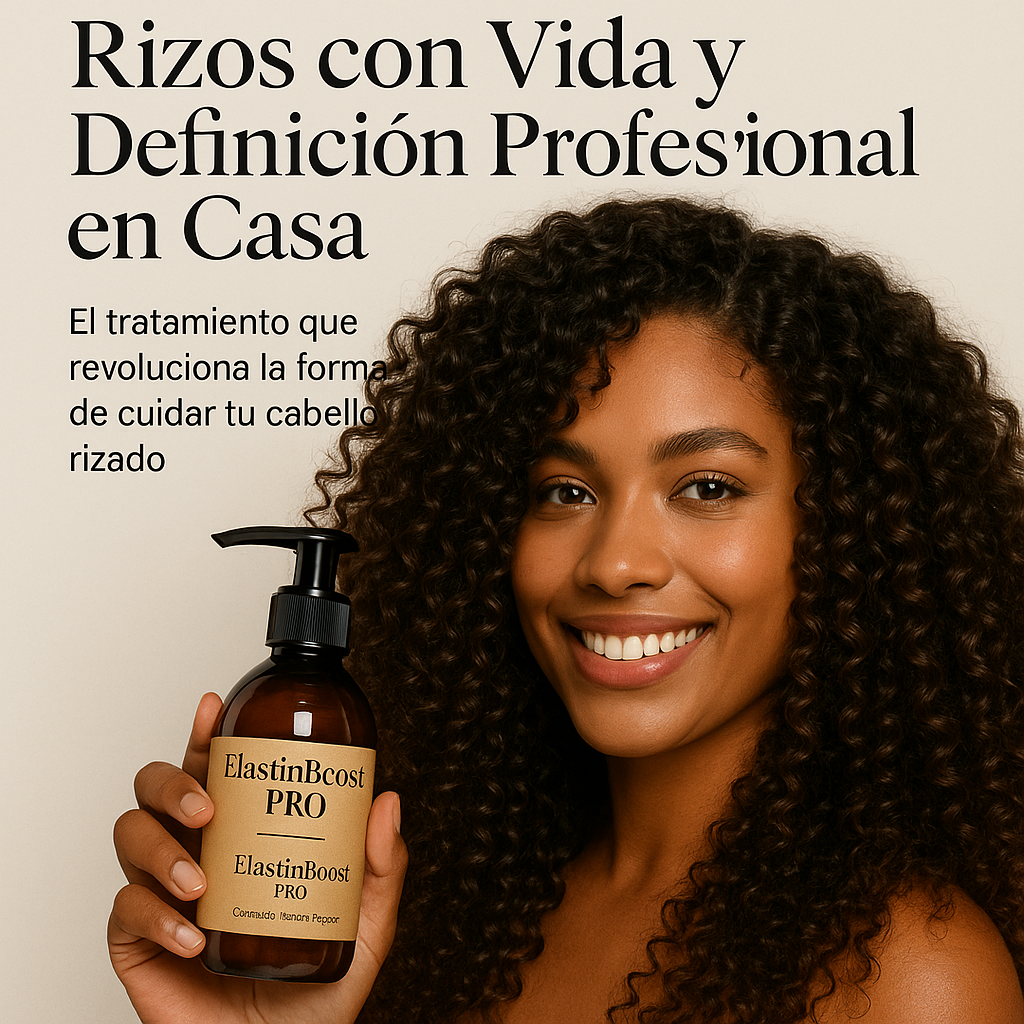 ELASTIN BOOST PRO – ¡Rizos con Vida y Definición Profesional en Casa!