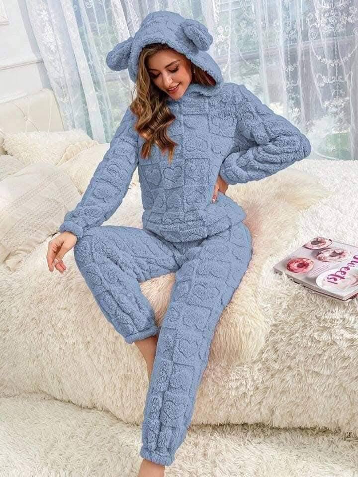 Pijama Corazón con Capucha - ¡Prepárate para el Invierno! OFERTA SOLO POR HOY😱