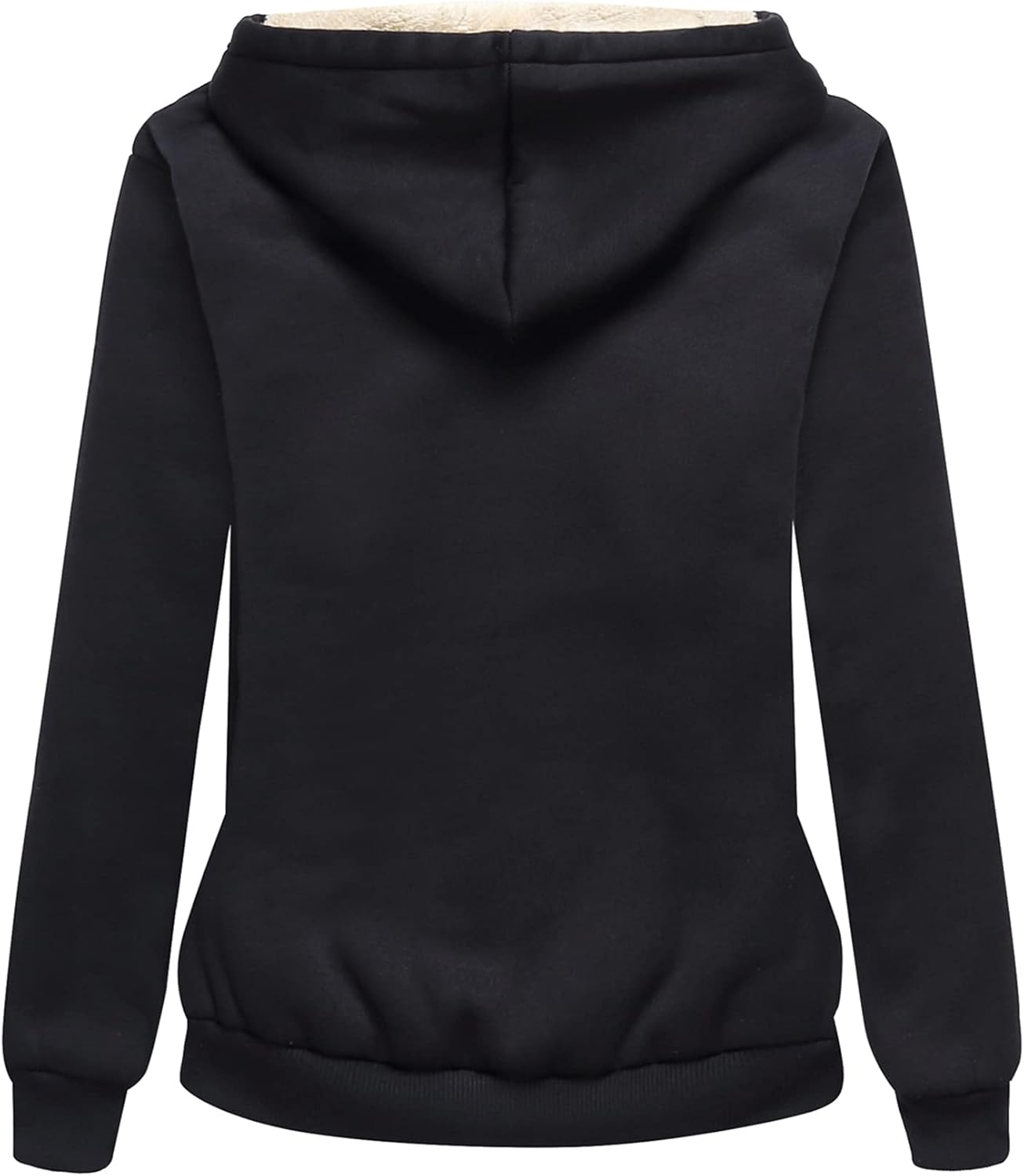 SWISSWELL Sudaderas con capucha para mujer, forro polar de invierno, con cremallera completa, forro de sherpa grueso