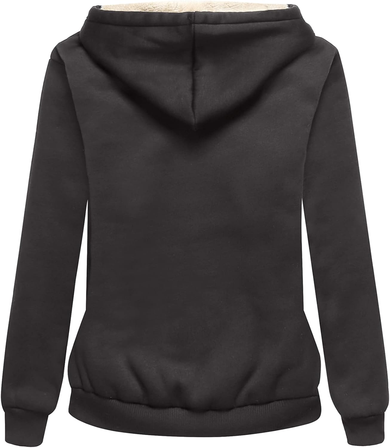 SWISSWELL Sudaderas con capucha para mujer, forro polar de invierno, con cremallera completa, forro de sherpa grueso