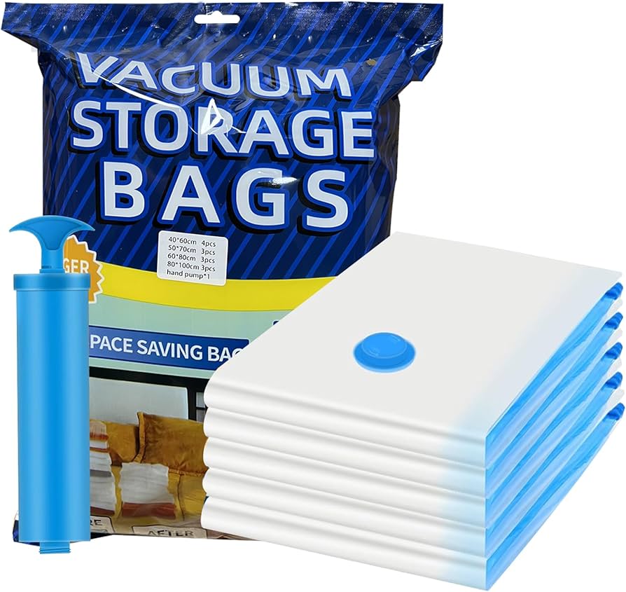 AIRCOMPRESSION™ - PACK DE 6 BOLSAS AL VACÍO + BOMBA MANUAL👔