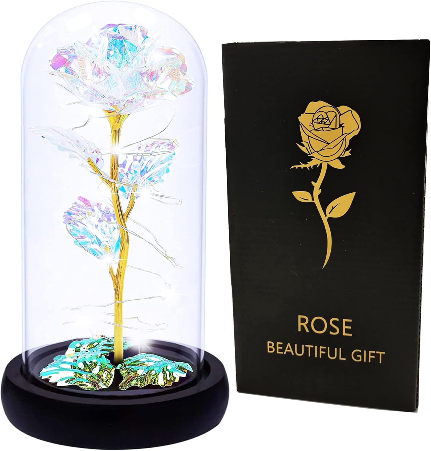 MagicLove® - Rosa Mágica de Cristal - HAZ QUE EL AMOR POR TU MAMÁ BRILLE EN ESTE DIA🌸✨