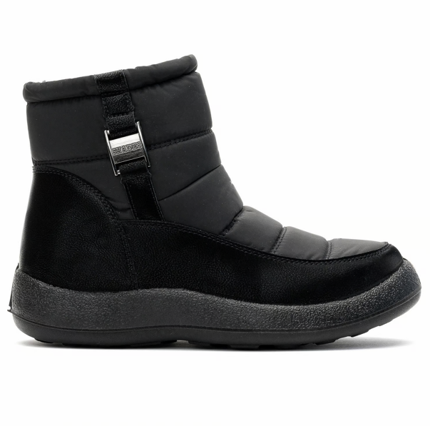 NELA™ - Botas Impermeables Negras de Mujer - ¡SEGURIDAD Y ESTILO INVERNAL!
