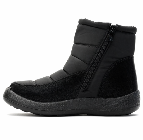 NELA™ - Botas Impermeables Negras de Mujer - ¡SEGURIDAD Y ESTILO INVERNAL!