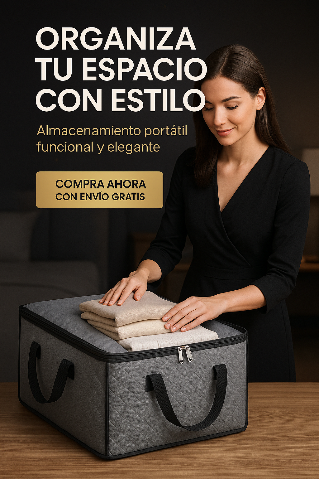 4 piezas Armario de almacenamiento portátil para ropa, mantas y edredones, impermeable.