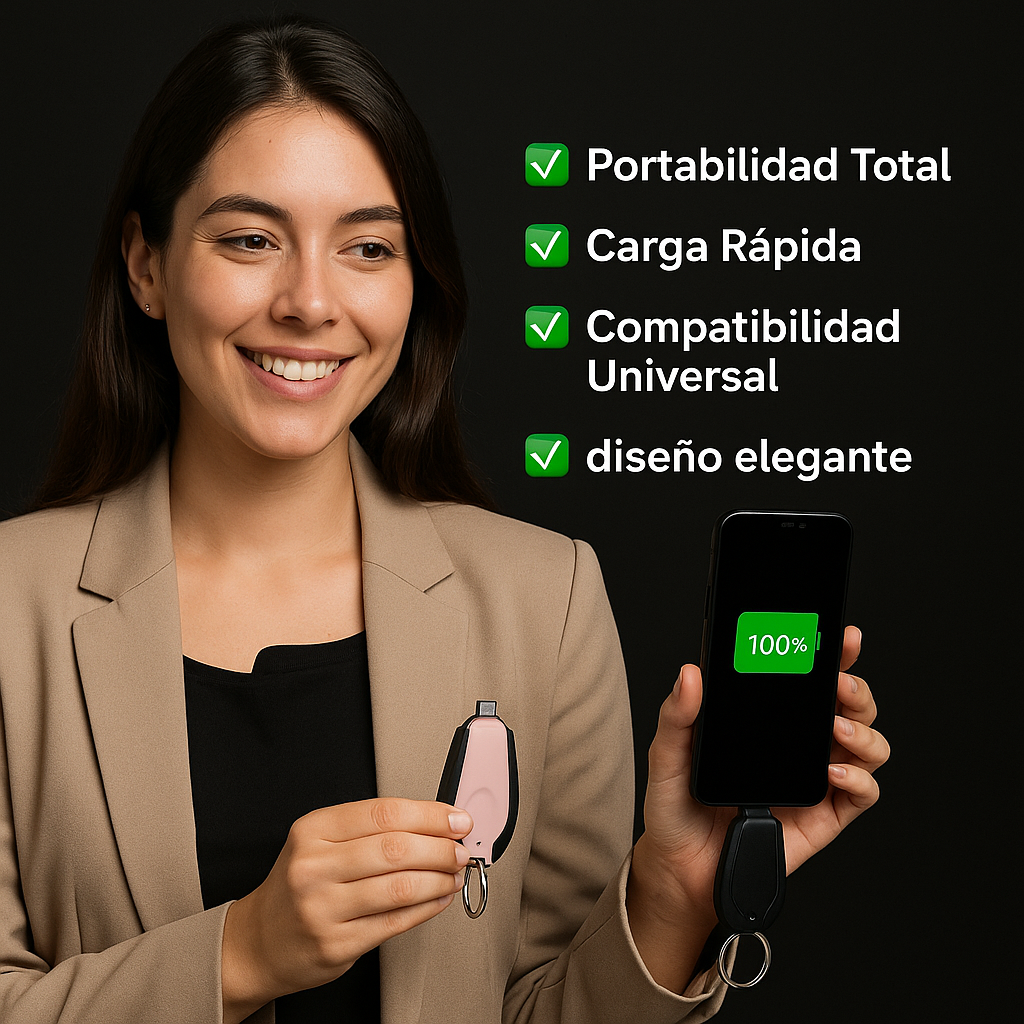 2 x 1 - LLAVERO CARGADOR PORTATIL 🎁¡SUPER PROMOCIÓN!🎁
