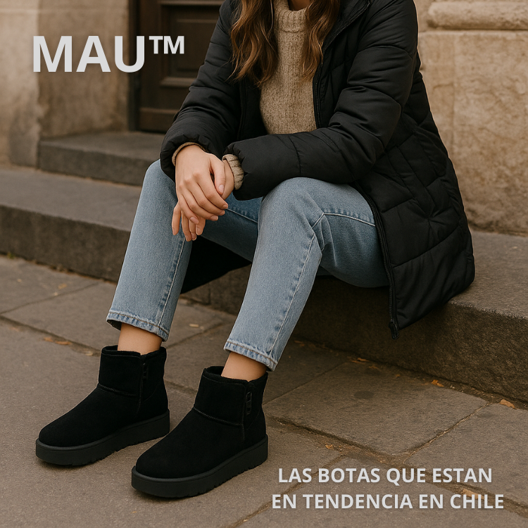 MAU™ - Botas de Invierno con Cierre Lateral - ¡COMODIDAD Y ESTILO INVERNAL!