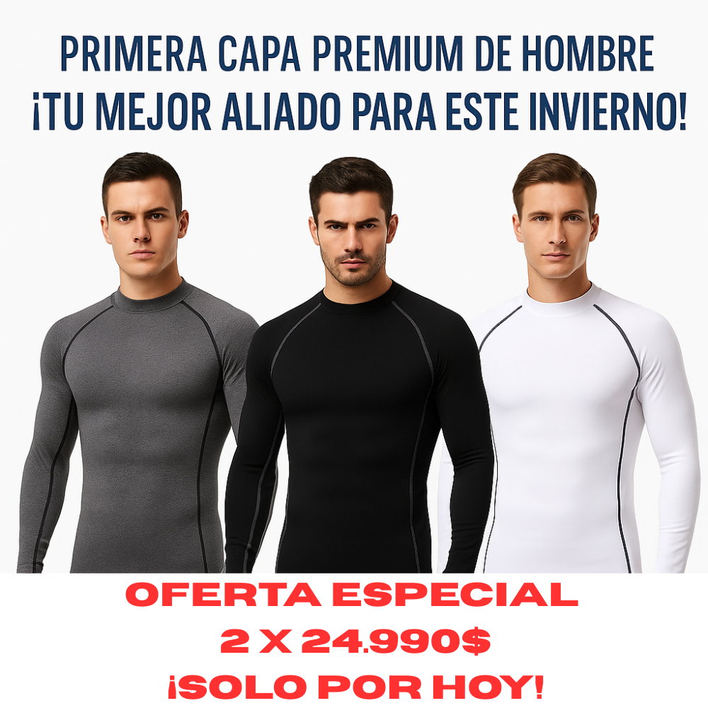 Primera Capa Premium de Hombre - ¡TU MEJOR ALIADO EN ESTE INVIERNO! 😍