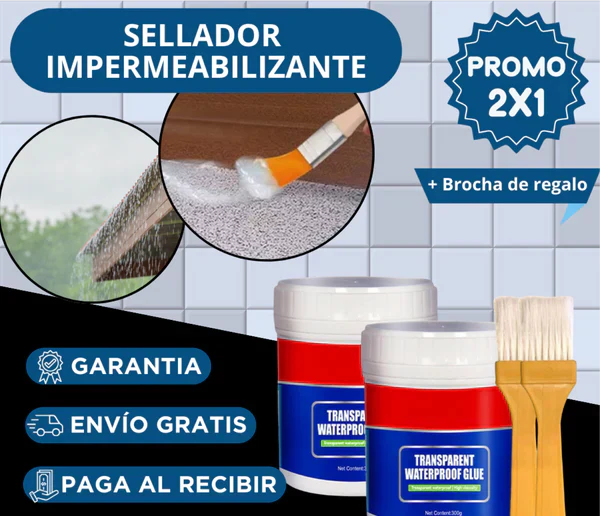 PROMOCIÓN - Pack 2 Sellador Impermeabilizante + Brocha