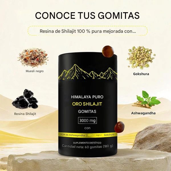 GOMITAS DE SHILAJIT - OFERTA POR ESTE MES🔥