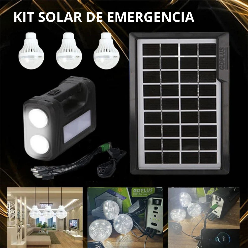 Kit Solar de Emergencia - ¡NO SUFRAS MAS POR ELECTRICIDAD!