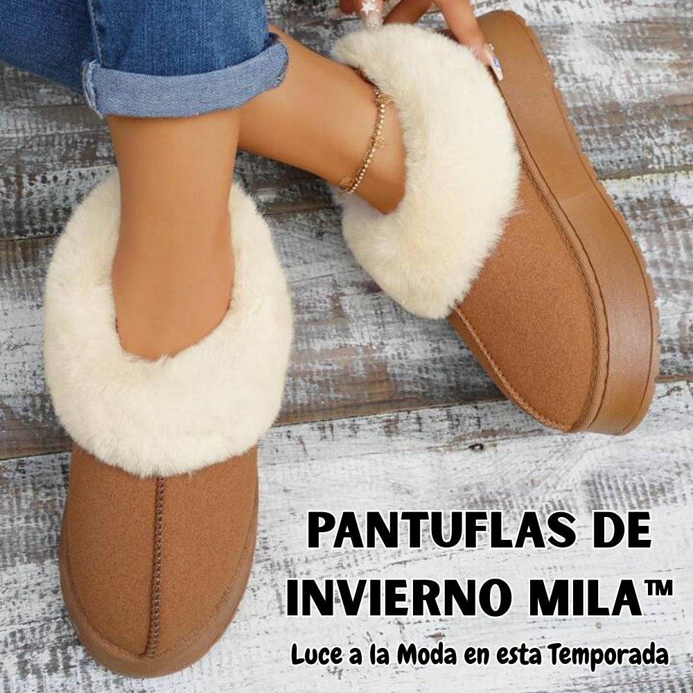 MILA™ - Pantuflas Apeluchadas de Invierno - ¡COMODIDAD Y ESTILO INVERNAL!
