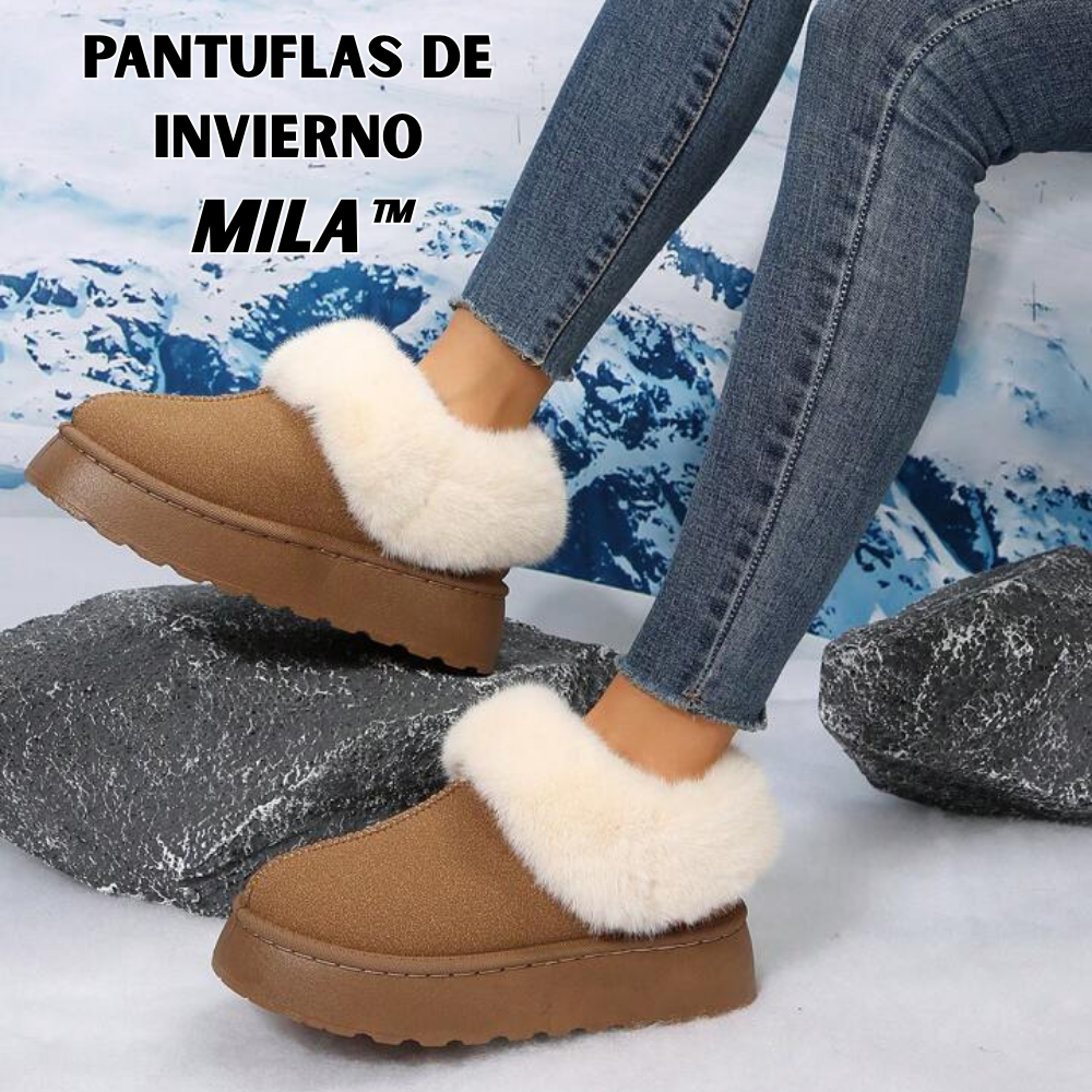 MILA™ - Pantuflas Apeluchadas de Invierno - ¡COMODIDAD Y ESTILO INVERNAL!