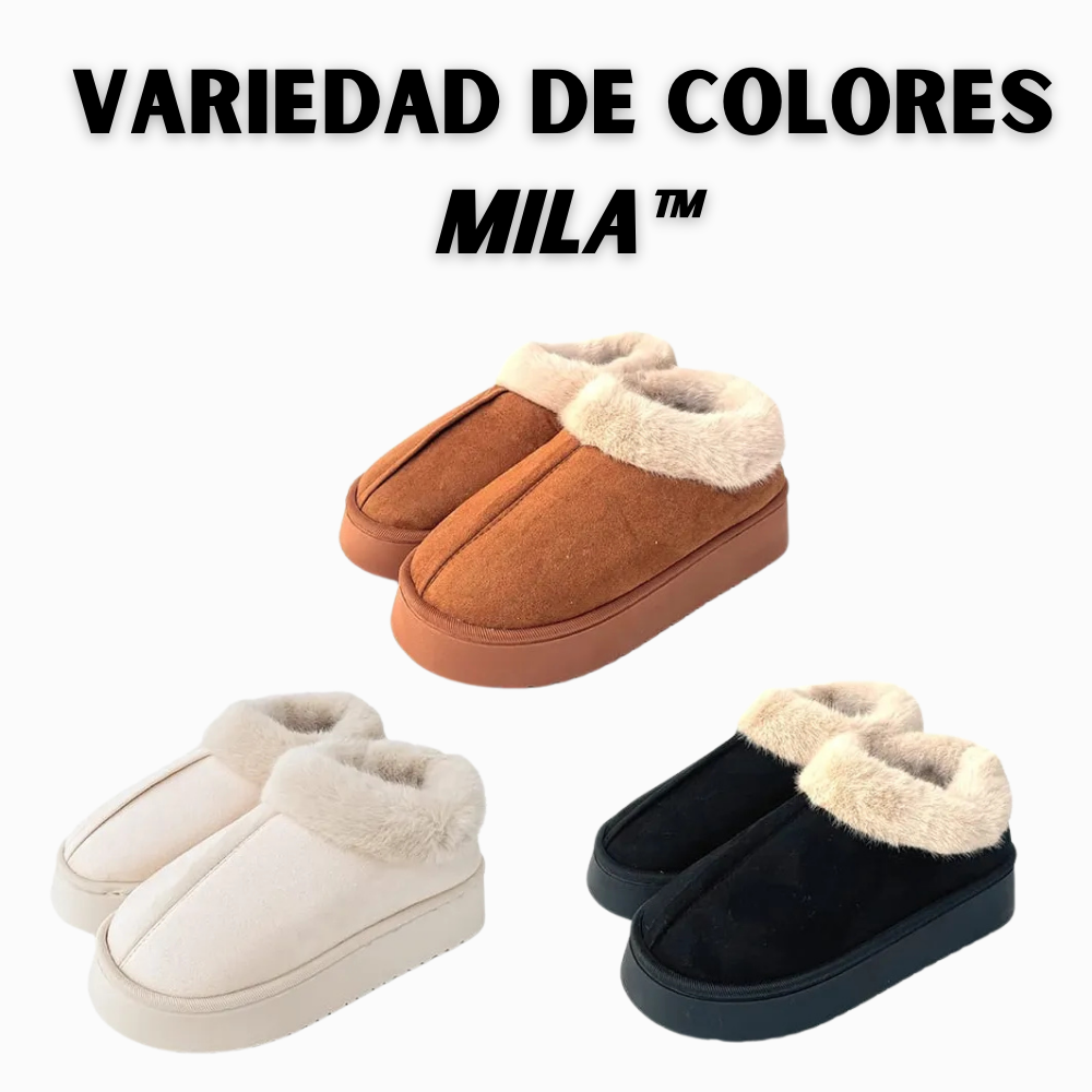 MILA™ - Pantuflas Apeluchadas de Invierno - ¡COMODIDAD Y ESTILO INVERNAL!