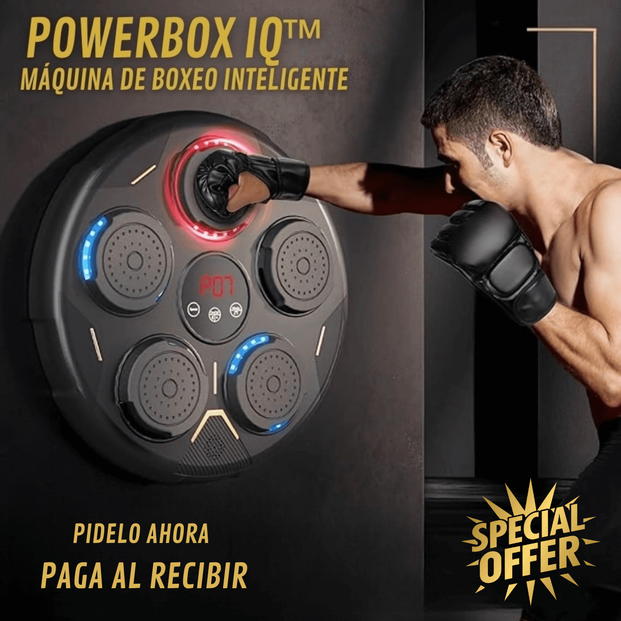 PowerBox IQ™ Maquina de Boxeo Inteligente - DESCUENTO DEL 75% HOY😱
