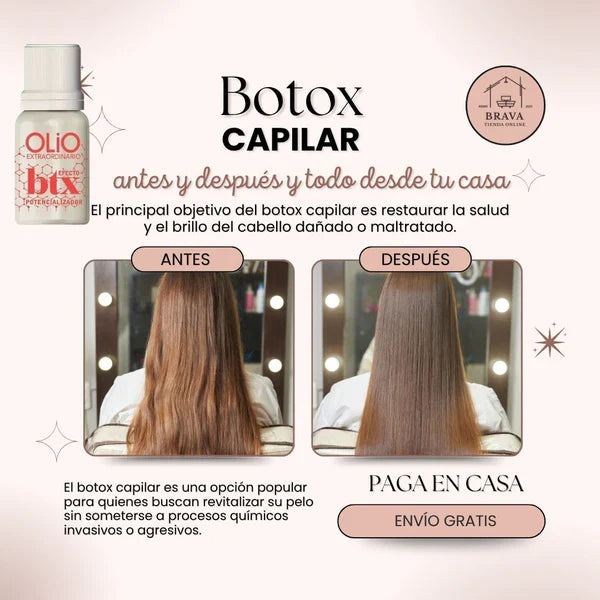 💧 Olio BTX Capilar – Restaura tu cabello en solo una aplicación - 3 x 1