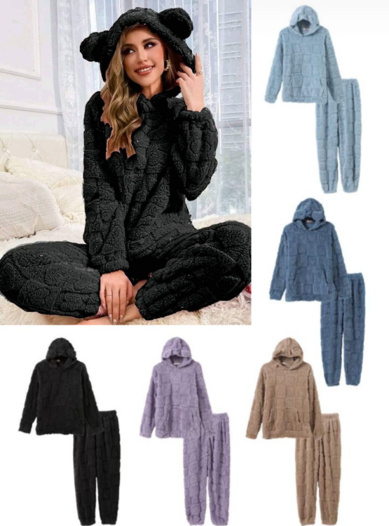 Pijama Corazón con Capucha - ¡Prepárate para el Invierno! OFERTA SOLO POR HOY😱
