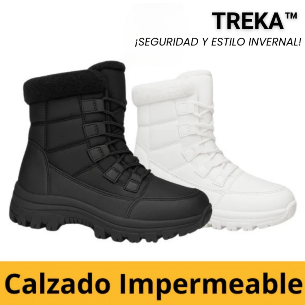 TREKA™ - Botas Impermeables de Mujer - ¡SEGURIDAD Y ESTILO INVERNAL!