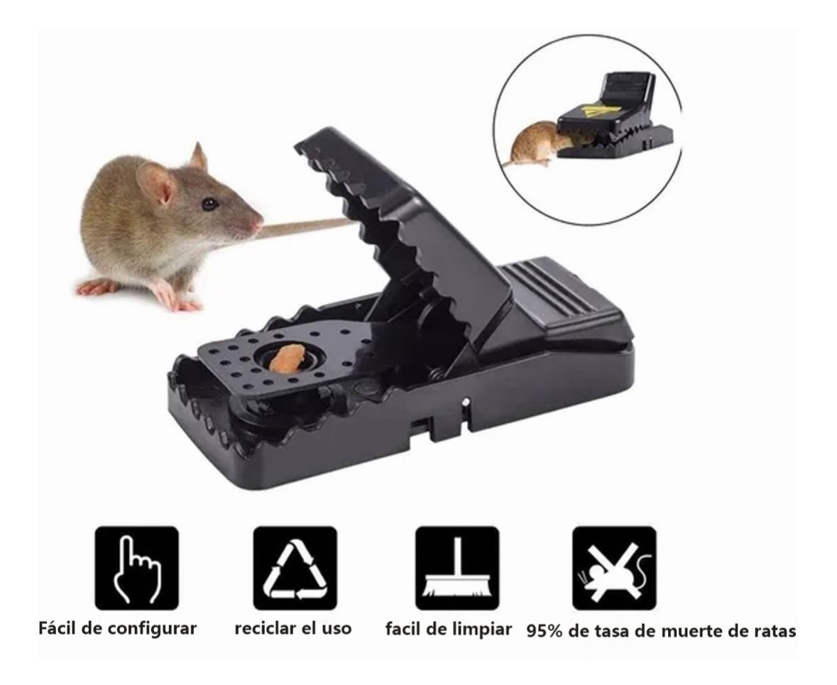 TRAMPA PARA RATAS Y RATONES (PACK 6 UNIDADES)