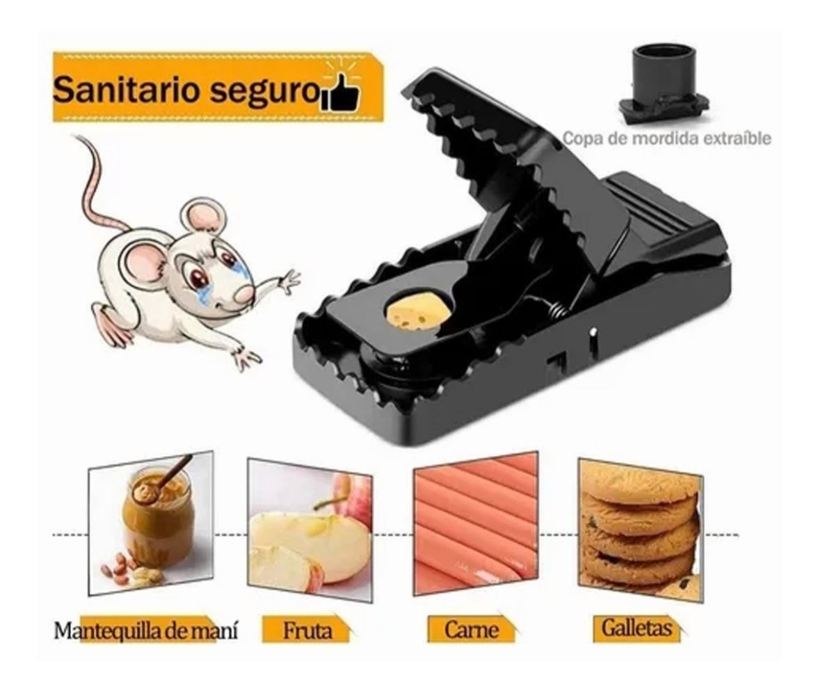 TRAMPA PARA RATAS Y RATONES (PACK 6 UNIDADES)