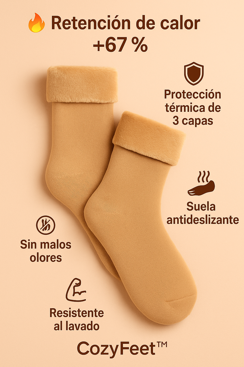 6Pack de calcetines Premium Ultra Cálidos 🔥
