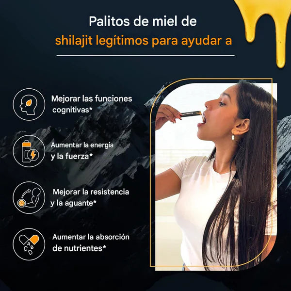 Palitos de miel pura Shilajit del Himalaya - 1 pack (30)