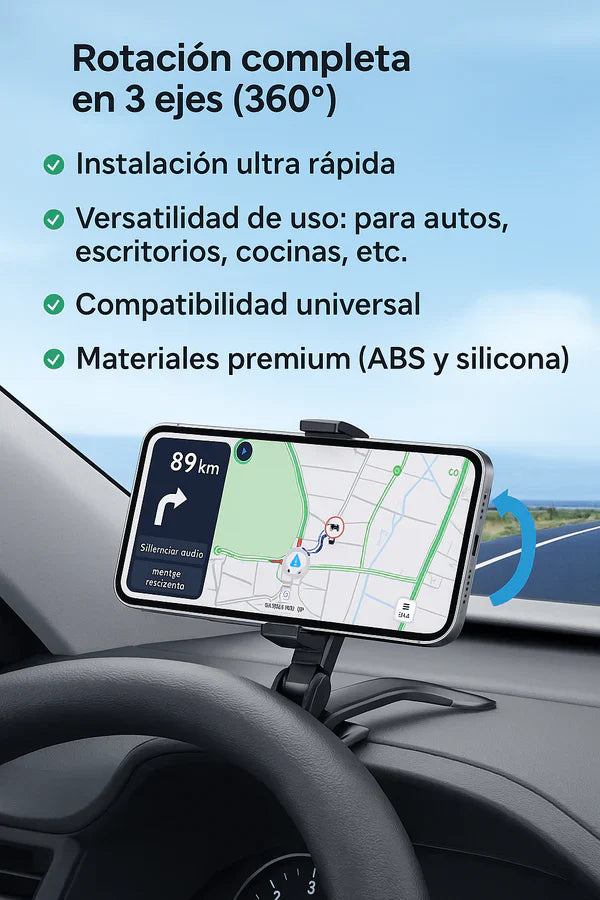 Soporte Universal 360° – Tu compañero ideal en el camino