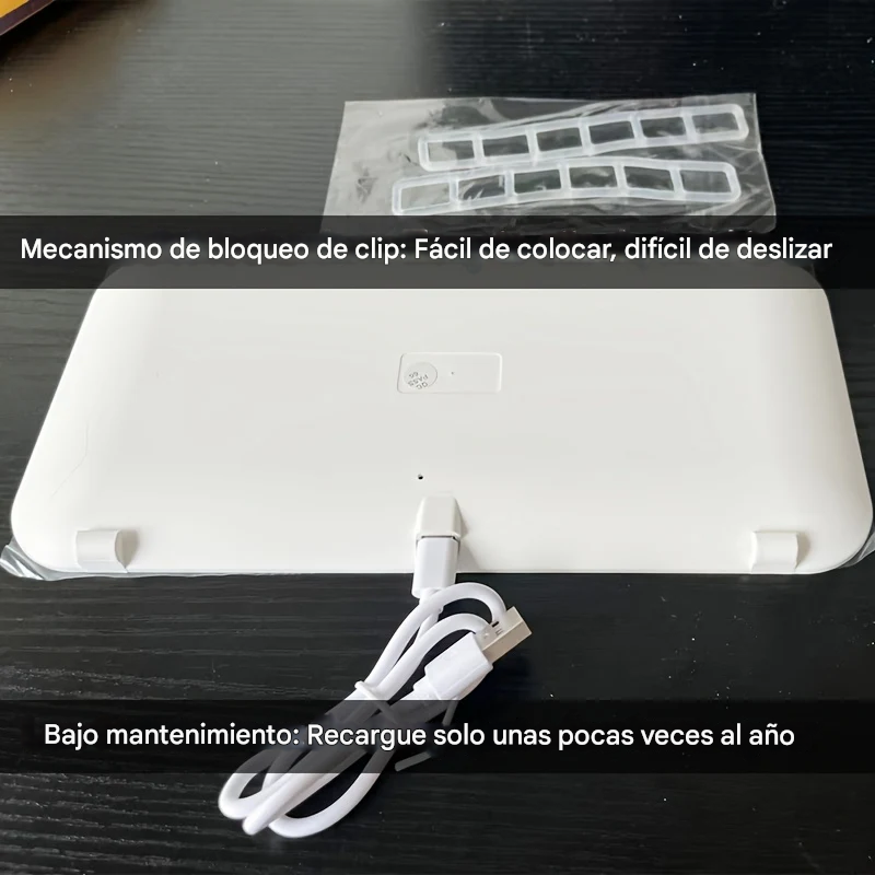 Espejo de Vanidad Plegable Portátil con Luz LED Ajustable